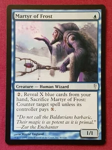 Magic The Gathering COLDSNAP MARTYR OF FROST blue card MTG - Picture 1 of 2