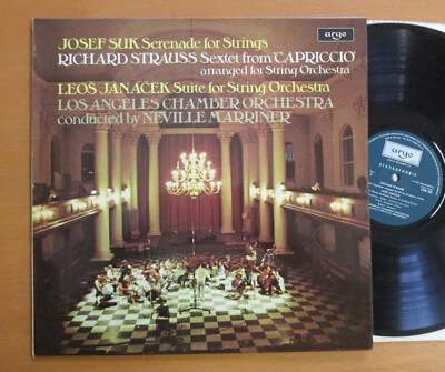 ZRG 792 Suk Strauss Janacek Los Angeles Chamber Orchestra Marriner EX/EX Argo LP - Imagem 1 de 4