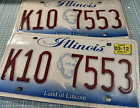 2012 TAB ILLINOIS License Plates PR- 3-12 Tab USA Authentic Land of Lincoln