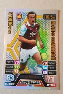 Match Attax Premier League 2013/2014 - Mark Noble West Ham - MOTM - Picture 1 of 2