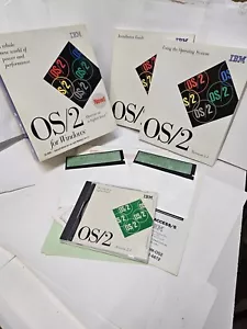 IBM OS/2 For Windows, Version 2.1, On CD-ROM, 5.25 Discs, Manuals, Paperwork - Picture 1 of 13