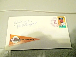 Jim Davenport Hand Signed Envelope San Francisco Giants - Picture 1 of 1