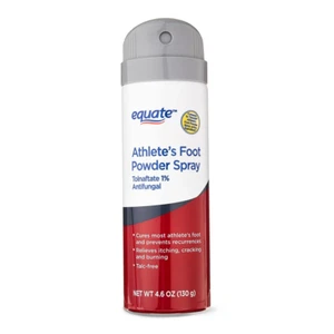 Equate Athlete's Foot Antifungal Powder Spray, Tolnaftate 1%, 4.6 oz - Picture 1 of 11