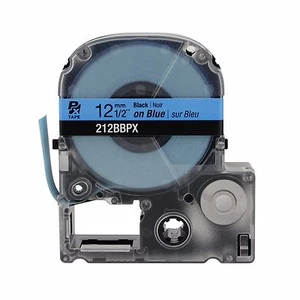 K-Sun 212BB Black on Blue PX Tape 1/2" KSun Epson 212BBPX - Picture 1 of 3