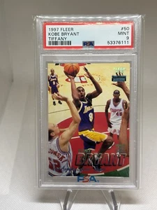 1997 Fleer TIFFANY Kobe Bryant #50 PSA 9 MINT SSP SP 1:4000 Packs - Picture 1 of 2