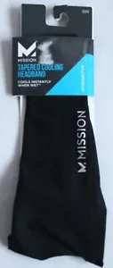 Mission Tapered Cooling Headband Black/Metallic Silver OSFM - Picture 1 of 2