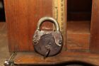 Antique Padlock with Key RARE Spiny Lobster No. 900 WORKS Poorman Story