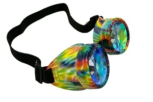 Vintage Steampunk Goggles Kaleidoscope Sunglasses Gothic Retro Cosplay Party NFS - Picture 1 of 46