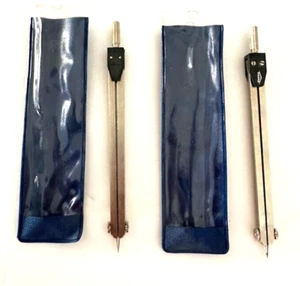 2 TACRO Precision Drafting Compass Dividers W. Germany for Navigation Art Crafts - Picture 1 of 2