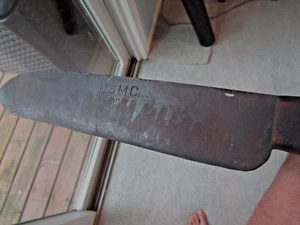 Early U.SM.C. BRIDDELL ,BOLO STYLE, MACHETE, WELL MARKED - Picture 1 of 12