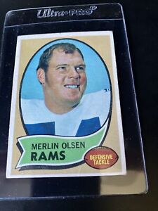 1970 Topps Merlin Olsen Football Card #237 EX