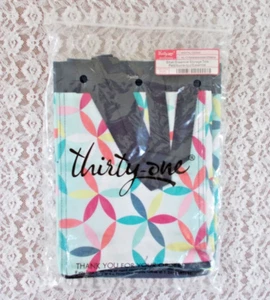 Thirty-One AL12 Kaleidoscope Dreams Small Essential Storage Tote 10" tall x  8" - Picture 1 of 3