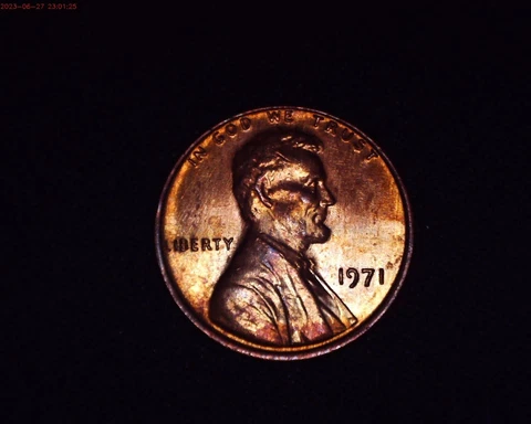 1971 Lincoln Memorial Penny  UNCIRCULATED Cover