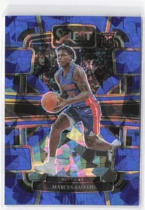 2023-24 Panini Select Marcus Sasser RC #70 Blue Cracked Ice Prizms - Picture 1 of 2