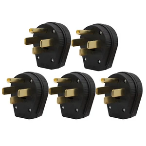 5-pk Fit for NEMA 14-50P Male Plug 50A 125/250V Dryer RV Generator Plug 14-50 - Picture 1 of 6