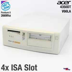 4x ISA SLOT ACER 4350DT V66LA PENTIUM II 266 COMPUTER PC PARALLEL WINDOWS 98 LAN - Picture 1 of 9