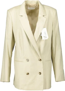 NEU! HUGO BOSS Damen Blazer mit Leinen-Anteil Modell Juleen, beige Gr. 42 - Bild 1 von 8