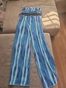 Smocks Tube Top Jogger Pants - Outfit Set Of 2Pieces - Picture 1 of 3