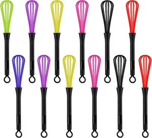 Paquete de 12 batidores de color de cabello mini batidor para tinte de cabello mezcla de colores regalos de Navidad 7  - Imagen 1 de 7