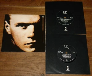 U2 ~ UNFORGETTABLE FIRE ~ UK ISLAND DOUBLE 2x 7" 1985 1ST PRESS ~ NEAR MINT - Picture 1 of 10