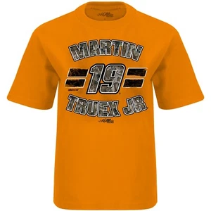 CHECKERED FLAG SPORTS MARTIN TRUEX JR #19 ORANGE & CAMO NASCAR YOUTH SHIRT G56MT - Picture 1 of 1
