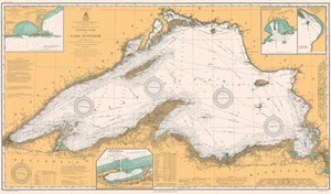 Lake Superior - 1909 - Seekarte Karte Poster - Bild 1 von 1