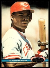 1991 Stadium Club Glenn Braggs Cincinnati Reds #187