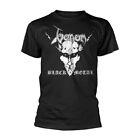 Venom 'Black Metal - White Print' Black T shirt - NEW