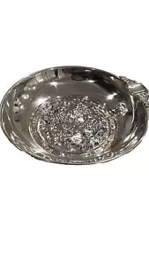 Posacenere decorativo vintage in argento 925 con disegno uva - miniatura 46,4 grammi - Foto 1 di 8