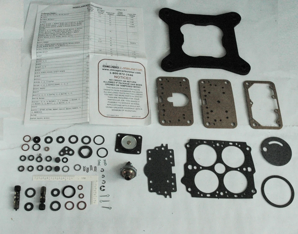 1975 76 CARB KIT CHRYLSER DODGE PLYMOUTH HOLLEY 4 BARREL 318 360 400 440 ENGINES - Image 1 of 1