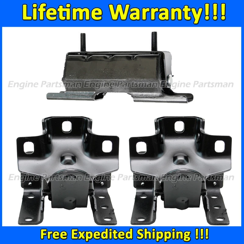 Juego de montaje de motor y transmisión delantero izquierdo+derecho K1941 3 piezas para Hummer H2 6,0 L 2004-2007 Foto 1 de 1