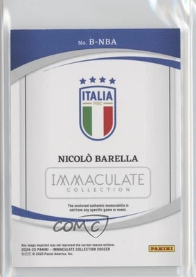 2024-25 Panini Immaculate Brilliance /65 Nicolo Barella #B-NBA Auto - Image 1 of 2