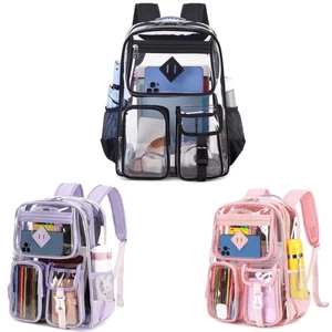 Transparent Shoulders Bag Large Capacity Backpack New Computer Bag - Picture 1 of 8
