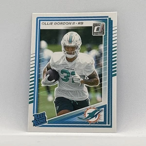 2025 Donruss Ollie Gordon II #394 Rated Rookie Card - Miami Dolphins - Picture 1 of 3