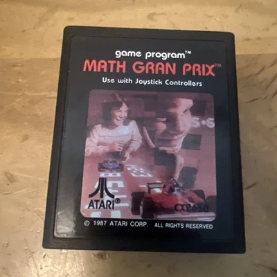 Math Gran Prix (Atari 2600, 1987) Cart Only TESTED - Image 1 of 2