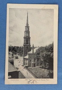Antike ungeteilte Postkarte Kosmos Art Co ARLINGTON ST CHURCH BOSTON rppc Messe. - Bild 1 von 2