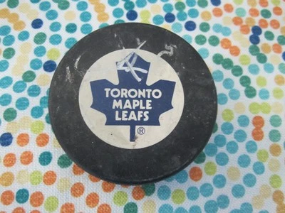 Toronto Maple Leafs Signed - Used Hockey Puck - Image 1 of 2