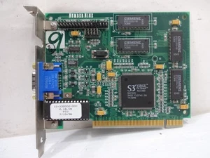 Number 9 S3 Virge 2 Mb PCI Video Card 12-332002-000 Siemens Memory Retro Gaming - Picture 1 of 7