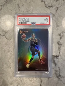 2022 Select Lamelo Ball Color Wheel PSA 9 - Picture 1 of 2