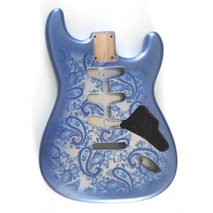 Blue Paisley Stratocaster Body - Picture 1 of 3