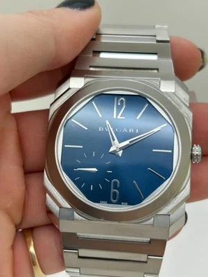 Bulgari Octo Finissimo Stainless Steel Blue Dial 40mm Watch BGO40SXT - Image 1 of 4