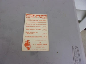 Biglietto ADV postale Halloween 1950 P.S. Truescell Company Columbus Ohio - Foto 1 di 2
