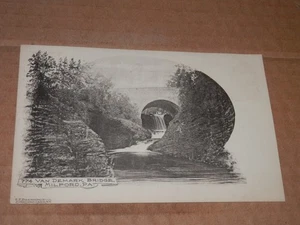 MILFORD PA - POSTKARTE 1901-1907 ÄRA - VAN DEMARK BRIDGE - ARTINO CARD - Bild 1 von 2