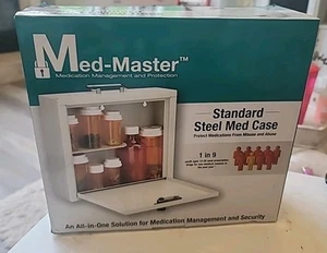 Med-Master Standard Steel Medication Case Locking Cabinet Security Mounts Mib - Picture 1 of 9
