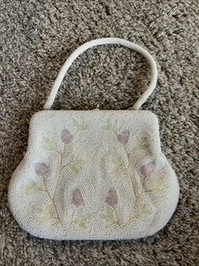 Vintage Debbie "Fruit" Beaded Purse Evening Bag 1960's Hand Made in Japan - Picture 1 of 12
