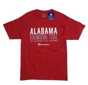 Champion Mens NCAA Alabama Crimson Tide Short Sleeve T-Shirt Medium NWT - Picture 1 of 5