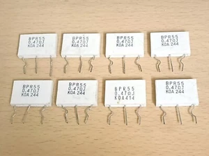 8 pcs KOA BPR55 dual 0.47R 0.47 ohm 5W 5% non inductive resistor - Picture 1 of 1