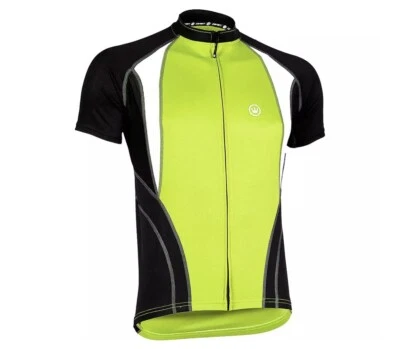 Camiseta deportiva de bicicleta de carretera Canari talla grande HiViz amarilla negra y blanca Foto 1 de 3
