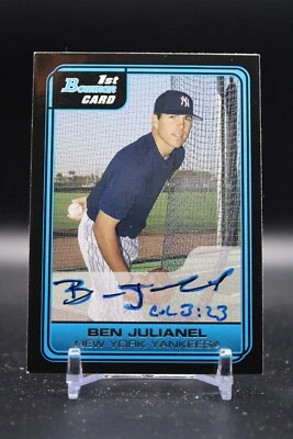 Ben Julianel, New York Yankees, 2006 1st Bowman, Signed Auto, #B63 - Image 1 of 2