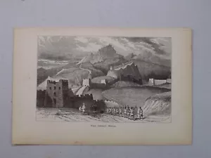 Impresión antigua 1873 / LA GRAN MURALLA CHINA - Imagen 1 de 1